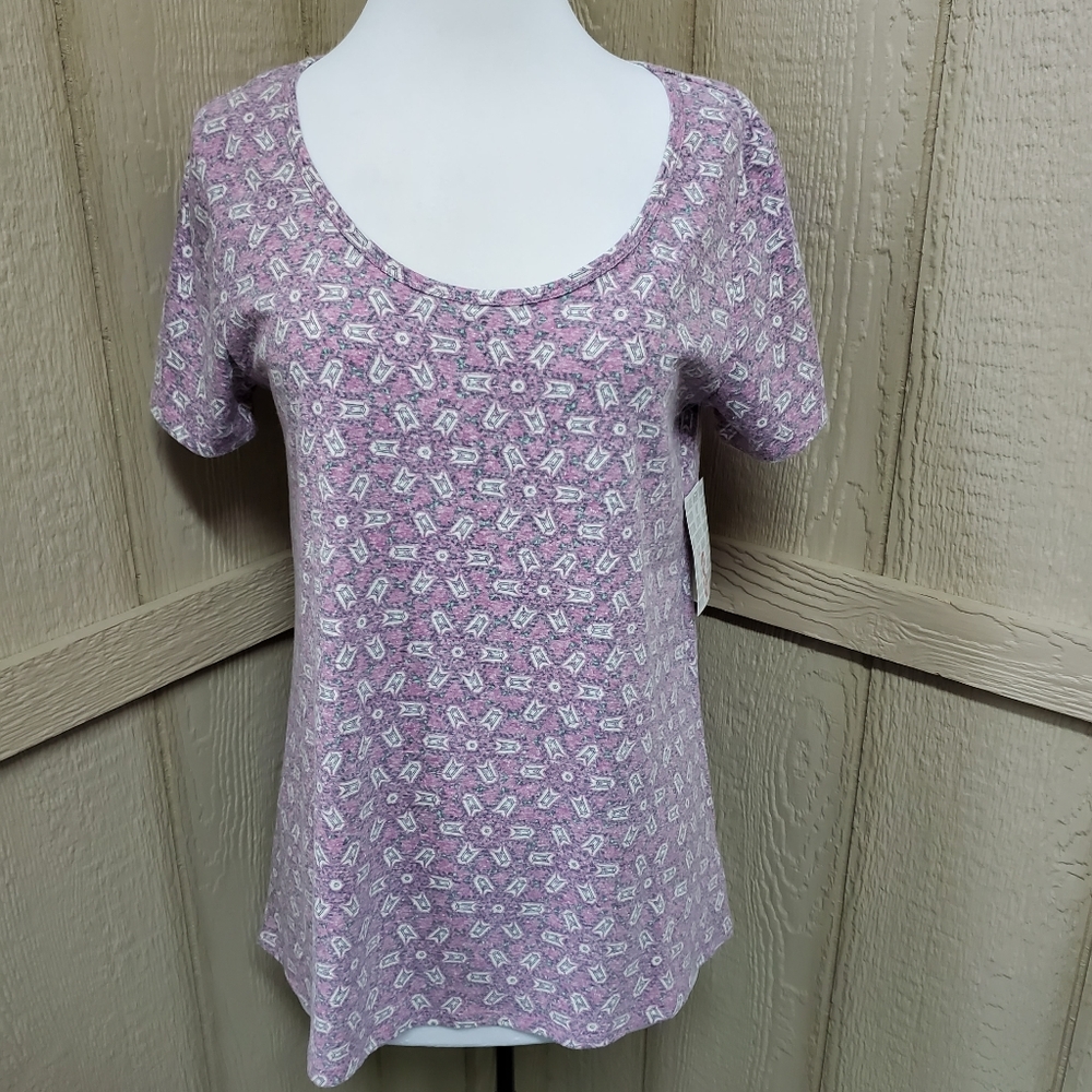 NWT Lularoe Cotton Blend Classic T Light Purple Ab